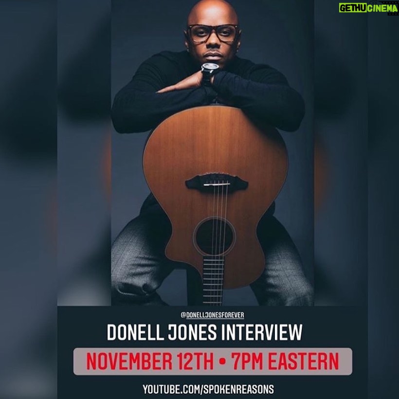 Spoken Reasons Instagram - Tomorrow LIVE on YouTube with the Legend! Make sure to hit the link in the bio and the “reminder” button so you won’t miss it! It’s going down!! ⚡️ @DonellJonesForever • #DonellJones • #FCHW