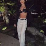 Stéfani Bays Instagram – night out in b&w ✨🔳 Yamashiro Hollywood