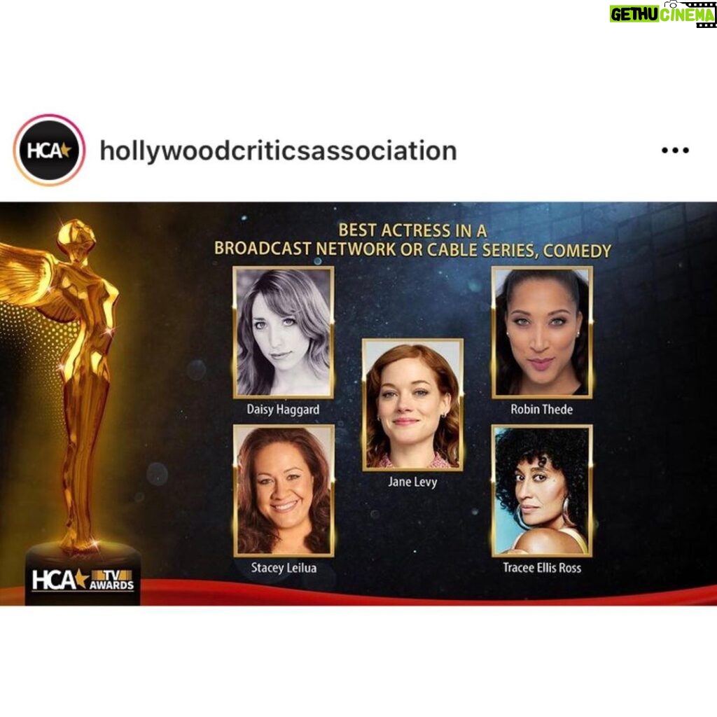 Stacey Leilua Instagram - My first nomination ever! How exciting.. #YoungRock is also nominated for Best Broadcast Network Series (comedy) - Thank you to the @hollywoodcriticsassociation for the love 🥰✊🏽 Leeeeets Goooo Team #YoungRock! @nbc @nbcyoungrock and big BIG love to my fellow show nominees @officialjosephleeanderson @atuisila @therock and all the amazing people who made this series a hit 💪🏽❤📺 Repost @hollywoodcriticsassociation ・・・ The nominees for Best Actress in a Broadcast Network or Cable Series Comedy are: Daisy Haggard for Breeders (FX) Jane Levy - Zoey’s Extraordinary Playlist (NBC) Robin Thede - A Black Lady Sketch Show (HBO) Stacey Leilua - Young Rock (NBC) Tracee Ellis Ross - black-ish (ABC) #HCATVAwards