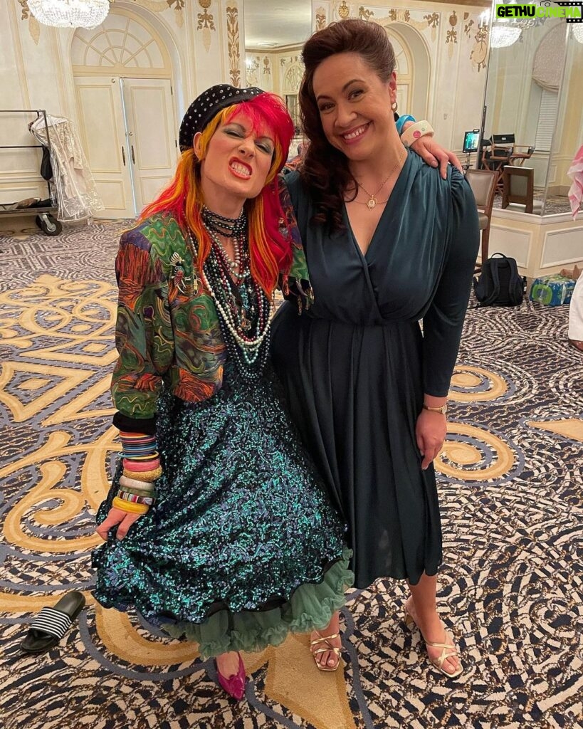 Stacey Leilua Instagram - Girls just wanna have FUN 😜🤘🏽#Icons @atajohnson & @cyndilauper AKA The Man Herself, @beckylynchwwe 😍 What a way to kick off Season 3 of #YoungRock 💪🏽📺 Friday Nights 8:30/7:30c on @nbc and streaming on @peacocktv ❤