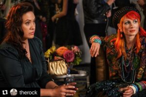 Stacey Leilua Instagram - Welcome to the Young Rock family, @beckylynchwwe 😍😍😍 We love a cameo! Especially when it’s by someone as badass as her ✊🏽 can’t wait to see Episode 1 tomorrow! #YoungRock ❤️💪🏽📺🌺

#Repost @therock 
・・・
Cool news alert 🚨 

Officially welcoming @beckylynchwwe to our YOUNG ROCK cast 🔥🔥

Becky takes on the daunting and FUN task of playing the one and only - the icon Cyndi Lauper. 

I was right there for Becky’s audition and we were all very impressed at her high level commitment as an actor to become Cyndi Lauper. 

No easy task, but she worked her butt off and went all in - and crushed it. 

CAN’T WAIT for you guys to see Becky’s acting debut!!! 

TOMORROW NIGHT ON @NBC!

YOUNG ROCK
FRIDAY NIGHT 8:30pm EST 

@sevenbucksprod 
#fiercebabyproductions 
Only on NBC 🔥