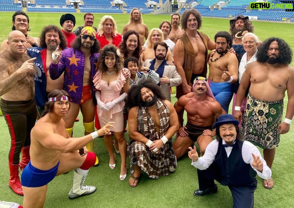 Stacey Leilua Instagram - Got a bit choked up watching episode 9 yesterday! Remembering those shoot days and the mammoth effort by the team behind #YoungRock .. seeing it all play out on the screen. Absolutely awesome. @jlwalk the Maestro. Shoutout here to all of our #Brawl-B-Q Wrestlers, you guys were amazing, bringing beloved legends to life ❤️✊🏽 (2nd slide especially for @officialjosephleeanderson and @theofficialantuonetorbert #IYKYK 👌🏽😂) #YoungRock Episode 9 #BackyardBrawlBQ available on @peacocktv and later this week on @neon_nz and @binge 🙌🏽📺
