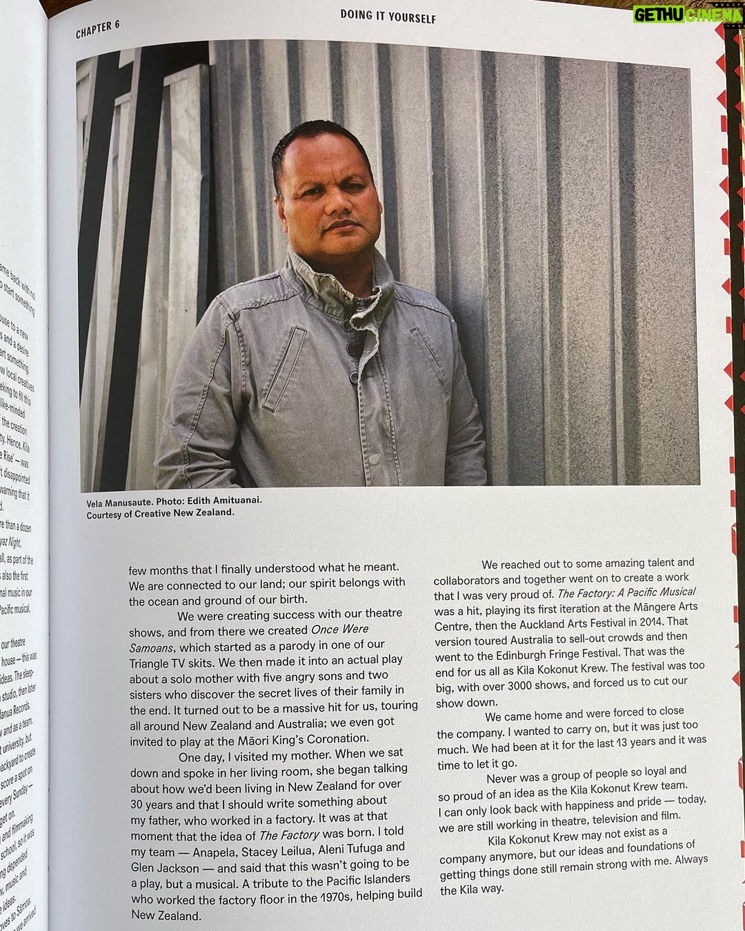 Stacey Leilua Instagram - Omg I’m blown away @lanalopesi_ - The #PacificArtsAotearoa book is just… beautiful. 😭 Rich. Full. THICC!! I’m so proud to be featured in amongst it’s pages and alongside so many icons that I have looked up to, across multiple arts fields (before I even knew I wanted to be an actor) and some, had the honour of creating alongside ❤️ Thank you Lana for the invitation to contribute, I don’t think I’ll ever stop fangirling you and all you do. Faafetai Faith Wilson for all your hard work and Makerita Urale for always uplifting our people on that level ❤️✊🏽 Thank you to @raymond_sagapolutele and @black.glass.media.oz - for capturing me 📸 as two Amazing Samoan women I’ve had the honour of portraying on stage and screen - Tusiata Avia and @atajohnson respectively. Shoutout to the manager of the managers! Good to see you here @vela_studio_sixty_8 and lastly to two of my #YoungRock family, @adriangroulx and @officialjosephleeanderson 📺 look at you guys being cute 🥰 love y’all x The Pacific Arts Aotearoa book will be available to the public on the 24th October 🌺 get it!!