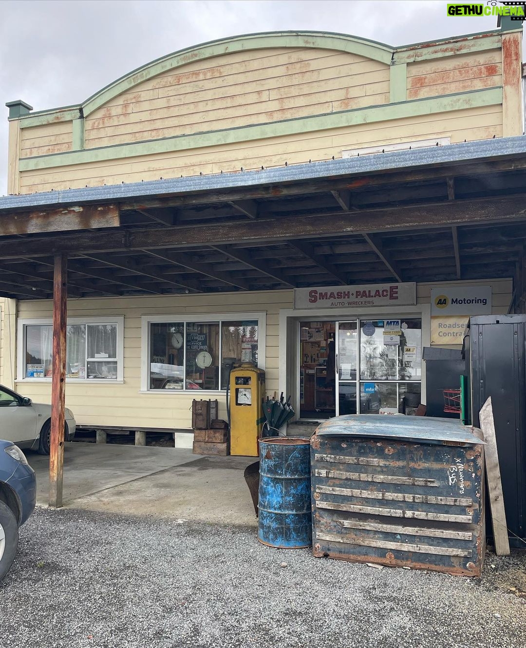 Stacey Leilua Instagram - 😍🎞️ A cool little visit to the Horopito Motor Wreckers today where Smash Palace and Goodbye Pork Pie were filmed.. 1981 was serving iconic NZ cinema! Category: car wrecks 😂🛻