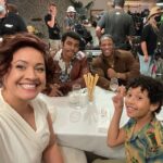 Stacey Leilua Instagram - A little BTS of one of my favourite scenes from Ep201 “Unprecedented Fatherhood” - @adriangroulx flipping that table like a boss!! 😂 it’s not often I get to be up close and personal with the stunts so this day was fun ☺️😮 Shoutout to our awesome #YoungRock stunt team, very cool 💪🏽❤️ oh and also shoutout to @officialjosephleeanderson and @theofficialantuonetorbert for avoiding eating the bread sticks like the champs they are 😂 This one’s for you guys👌🏽 #soulpatrol #tilapia Episode 1 will be available on @peacocktv today and NZ audiences can catch it from tomorrow on @neon_nz ❤️ enjoy!