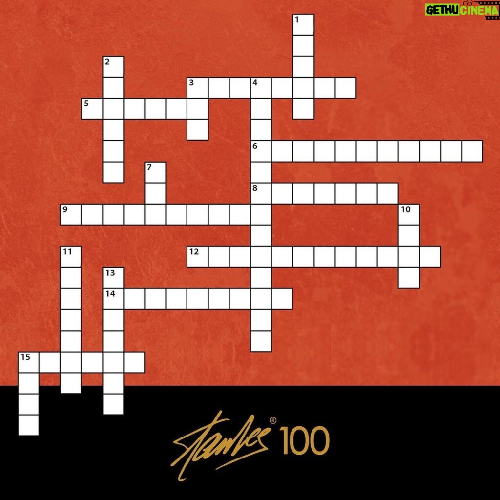Stan Lee Instagram - It’s National Crossword Puzzle Day, and what better way to celebrate than with a Stan Lee-themed puzzle? How quickly can you complete this clever crossword? Swipe left for the clues, and the 4th image is the answer key. #StanLee100 #CrosswordPuzzleDay