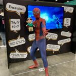 Stan Lee Instagram - Cosplayers 🤝 the Little Stan Lee plush Stop by booth 1127 at @comicconla today and tomorrow to snap a photo with the plush, sign our centennial message wall, make your own customized t-shirt and more! #StanLee100 #StanLee