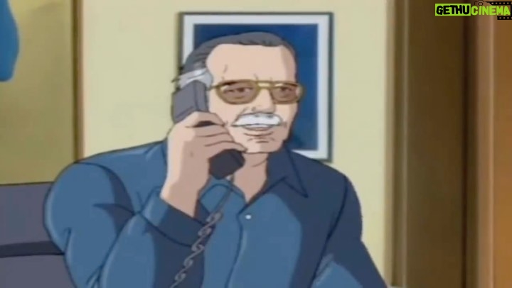 Stan Lee Instagram - #WaybackWednesday to one of Stan’s early TV cameos in the animated Spider-Man series that ran from 1994-1998. What’s the first TV show you remember seeing - or hearing! - Stan in? #StanLee