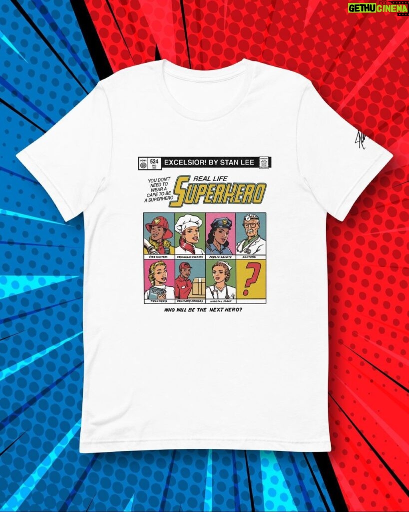 Stan Lee Instagram - GIVEAWAY TIME❗ Celebrate Stan’s centennial year in style! Enter to win one of three terrific Stan prize packs, all of which include exclusive items, a gift card, and more. 🎁 Tap the link in stories to enter or visit: bit.ly/SLTeeTourneyGiveaway This giveaway coincides with our Tee Tourney! Swipe for the beginning bracket and head to @excelsiorbystan stories to vote on your favorite tees every other day AND get a sneak peek at potential new designs. The winner will be crowned April 3! *Giveaway open to those 18 & older with a US mailing address. This giveaway is not sponsored, endorsed, or administered by Instagram. Rules and conditions apply. #StanLee #MarchMadness