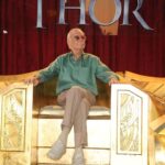Stan Lee Instagram - Throwback Thorsday to Stan stately sitting atop Odin’s towering throne at the 2011 Thor movie premiere. 🤴 #StanLee #Thor #tbt