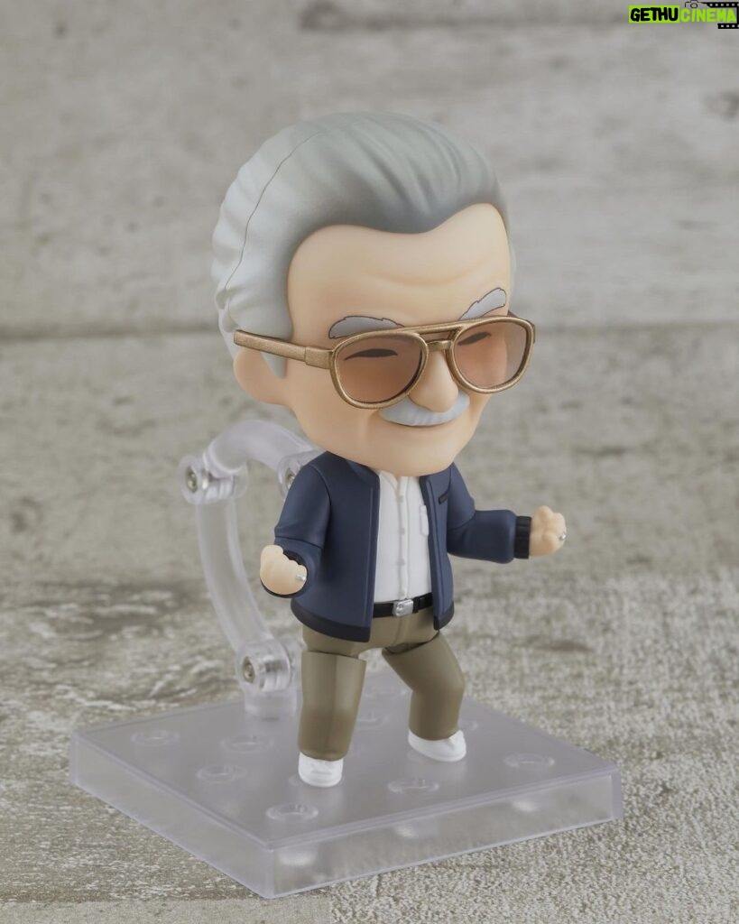 Stan Lee Instagram - Thwip! Tell us, how would you pose this Nendoroid Stan Lee figure? There are so many possibilities! 🕸👋💪😱 Visit @goodsmilecompanyofficial to pre-order your collectible today. #StanLee