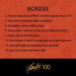 Stan Lee Instagram - It’s National Crossword Puzzle Day, and what better way to celebrate than with a Stan Lee-themed puzzle? How quickly can you complete this clever crossword? Swipe left for the clues, and the 4th image is the answer key. #StanLee100 #CrosswordPuzzleDay