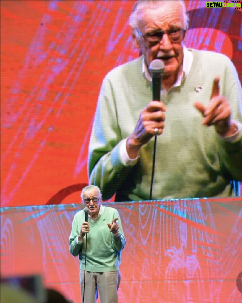 Stan Lee Instagram - It’s @comicconla weekend, so naturally we had to share some snaps from a few years back of Stan on stage in his element. 💥 #StanLee #LAComicCon