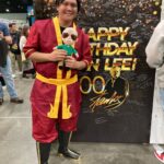 Stan Lee Instagram - Cosplayers 🤝 the Little Stan Lee plush Stop by booth 1127 at @comicconla today and tomorrow to snap a photo with the plush, sign our centennial message wall, make your own customized t-shirt and more! #StanLee100 #StanLee