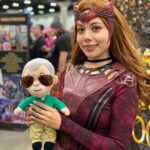 Stan Lee Instagram - Cosplayers 🤝 the Little Stan Lee plush Stop by booth 1127 at @comicconla today and tomorrow to snap a photo with the plush, sign our centennial message wall, make your own customized t-shirt and more! #StanLee100 #StanLee