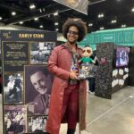 Stan Lee Instagram - Cosplayers 🤝 the Little Stan Lee plush Stop by booth 1127 at @comicconla today and tomorrow to snap a photo with the plush, sign our centennial message wall, make your own customized t-shirt and more! #StanLee100 #StanLee