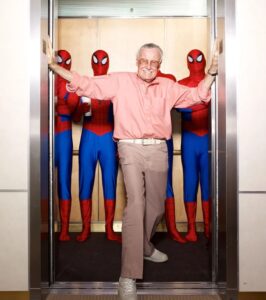 Stan Lee Instagram - One Stan + four Spideys = two photos to lift you up on this wondrous Wednesday. #StanLee #StanLee100