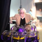 Stan Lee Instagram - Of course Stan hopped on the @lakings ATV for a mini photo shoot backstage at a game in 2011! 😂 Swipe to see his game face. #StanLee100 #StanLee #tbt