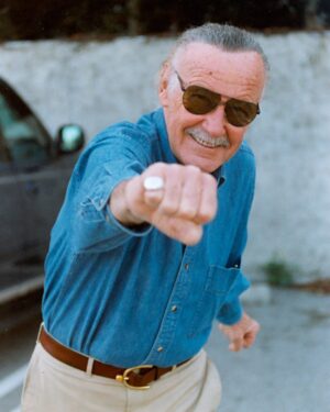 Stan Lee Instagram - POW! 💥 Here’s a photo of sprightly Stan for some #MondayMotivation to start your week off right. 
#StanLee