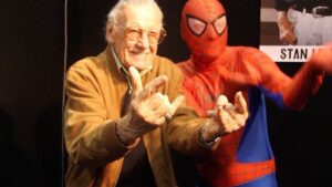Stan Lee Instagram - Celebrating 60 years of Spidey! 🕷🕸

Spider-Man, co-created by Stan and Steve Ditko, first swung into the pages of Marvel Comics in Amazing Fantasy #15, released on June 5, 1962 and cover dated August 1962. 
#StanLee #SpiderMan
