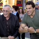 Stan Lee Instagram - 💪 Stan SMASH! #FlashbackFriday to Stan proving he was just as strong as his pal @theofficiallouferrigno, the original live action Green Goliath himself, at the premiere of The Hulk in 2003! #StanLee