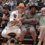 Stan Lee Instagram - #tbt to Stan hanging out with the Black Eyed Peas. Imagine if they had formed a band together - what do you think their name would have been? #StanLee