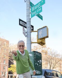 Stan Lee Instagram - What’s the proper way to unveil a new wax figure of the legendary Stan Lee? With a whirlwind cameo tour in his hometown of NYC, of course! @madametussaudsusa’s new figure wonderfully pays homage to Stan’s legacy, and we loved seeing fans join in the fun and share memorable moments with it across the city! Starting this Thursday, November 25th, fans can visit this captivating celebration of Stan at Madame Tussauds on 42nd Street in – where else? – the Marvel Hall of Heroes! ‘Nuff said. #StanLee #MadameTussaudsNewYork