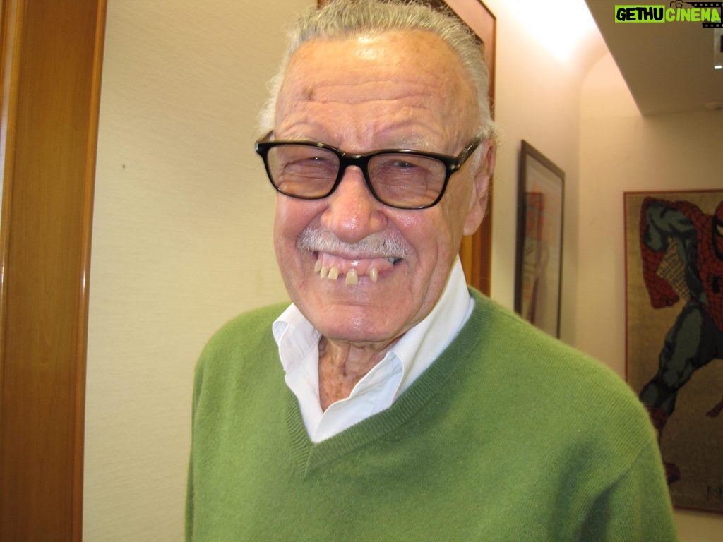 Stan Lee Instagram - Halloween: The only appropriate occasion to share this startling snapshot of Stan donning a set of fake teeth several years ago. 🎃 #StanLee #HappyHalloween