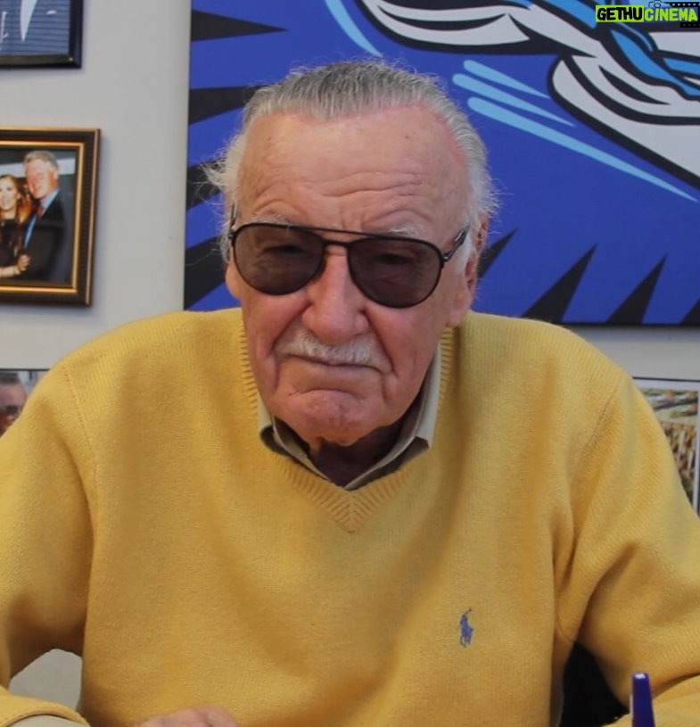 Stan Lee Instagram - Stan 🤝 sweaters Which color do you like the best on The Man? #StanLee