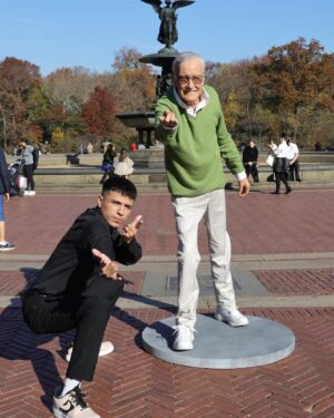Stan Lee Instagram - What’s the proper way to unveil a new wax figure of the legendary Stan Lee? With a whirlwind cameo tour in his hometown of NYC, of course!

@madametussaudsusa’s new figure wonderfully pays homage to Stan’s legacy, and we loved seeing fans join in the fun and share memorable moments with it across the city!

Starting this Thursday, November 25th, fans can visit this captivating celebration of Stan at Madame Tussauds on 42nd Street in – where else? – the Marvel Hall of Heroes! 
‘Nuff said.
#StanLee #MadameTussaudsNewYork