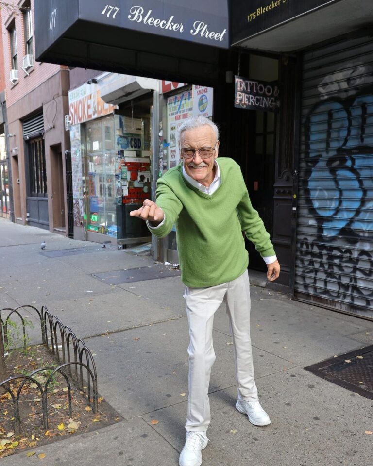 Stan Lee Instagram - What’s the proper way to unveil a new wax figure of the legendary Stan Lee? With a whirlwind cameo tour in his hometown of NYC, of course! @madametussaudsusa’s new figure wonderfully pays homage to Stan’s legacy, and we loved seeing fans join in the fun and share memorable moments with it across the city! Starting this Thursday, November 25th, fans can visit this captivating celebration of Stan at Madame Tussauds on 42nd Street in – where else? – the Marvel Hall of Heroes! ‘Nuff said. #StanLee #MadameTussaudsNewYork