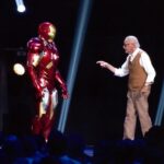 Stan Lee Instagram - Celebrating 60 years of Iron Man! Ol’ Shellhead, who first appeared in Tales of Suspense #39, joined Stan on stage at D23 in 2015. What do you think Stan was saying to him here? Click the link in our stories to read 4 fun facts about Iron Man and Stan Lee. #StanLee #IronMan