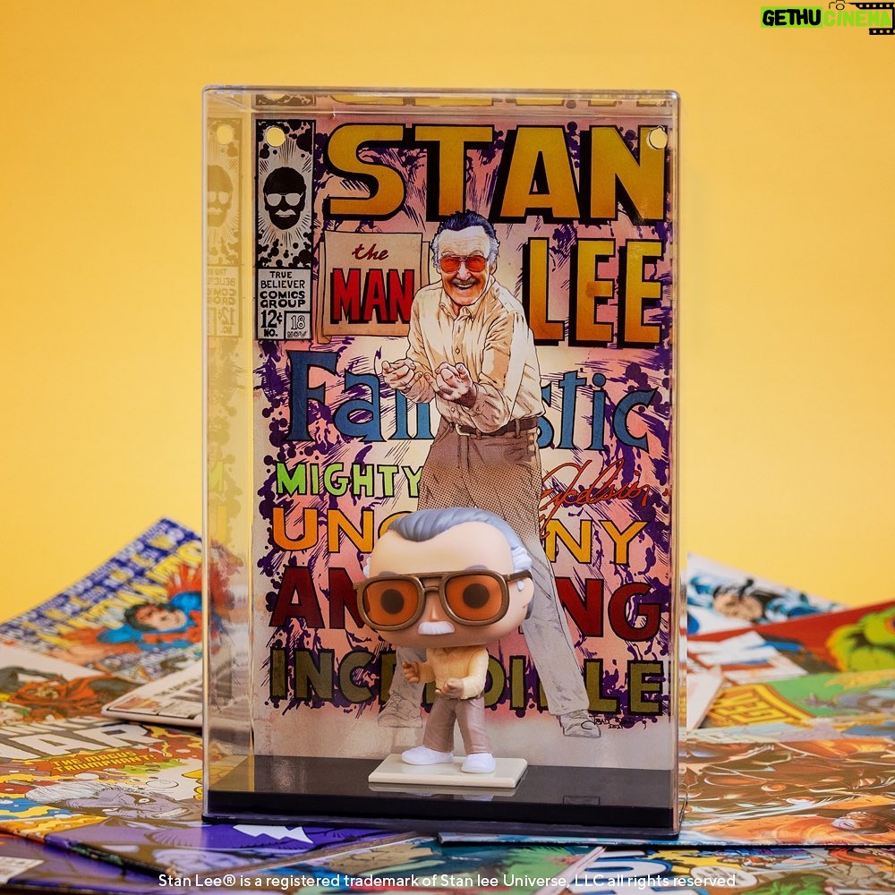 Stan Lee Instagram - Stan The Man was a character in his own right, so it's fitting that @originalfunko made him the star of his own comic cover, complete with a new fantastic figure!  Click the link in our stories to add this extra-special, sensational Stan figure to your collection today. #StanLee