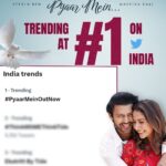 Stebin Ben Instagram - Trending at #1 on twitter #PyaarMein ❤️
