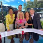 Stefan Dennis Instagram - Hard day at the office with the gang. @relmaloglou @neighbours @studio10au @channel10au @f1