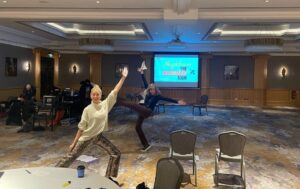 Stefan Dennis Instagram - Hi all. Just thought show the girls hard at work 😂 rehearsing the The Neighbours Celebration Tour in the UK
