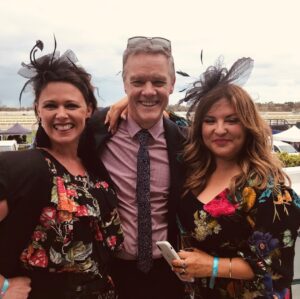Stefan Dennis Instagram - A day at the races..... where are the Marx Bros when you need them?! Here with my real and my fake. gail_dennis_ & @relmaloglou  #Cupweekon10