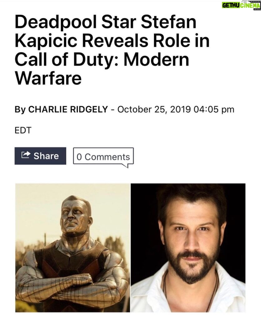 Stefan Kapičić Instagram - I'm happy that I can finally announce my role in "Call of Duty: Modern Warfare 2019"Thanks to @InfinityWard I've been creating two amazing characters for almost a year! Legendary Nikolai who now looks and talks like me and a BAD bad man J12 !🥳@CallofDuty #ModernWarfare  #GoingDark ENJOY! Los Angeles, California
