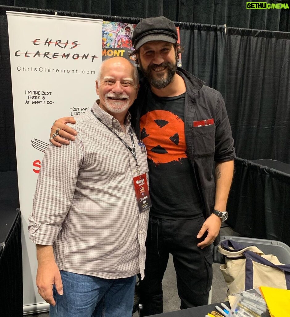 Stefan Kapičić Instagram - I'm so happy that I finaly met and talked with one of the biggest heroes of my life, the one and only Mr. Chris Claremont @chrisclearmountain THE LEGEND. The real XMan. Writer and novelist, known for his 1975–1991 stint on Uncanny X-Men, far longer than that of any other writer. Without him this world wouldn't be the same and my Colossus wouldn't have his Kitty Pride. I'm still geeking out... #ChrisClaremont #Xmen #colossus #KittyPride #Marvel #stefankapicic Colosseum at Caesars Windsor