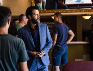 Stefan Kapičić Instagram - Behind the scenes #juznivetar #nagranici #plavi #stefankapicic @juznivetarfilm @awramovsky photo: @nemanja.miscevic