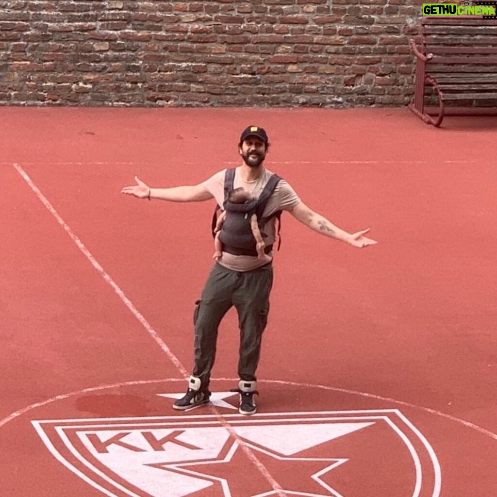 Stefan Kapičić Instagram - Took my baby boy to Zvezdino - Kalemegdan courts @crvenazvezdakk where his grandfather started playing basketball, made most points in the history of BC "Red Star" and later became the World Champion with national team of Yugoslavia. #DraganKapicic #proudson #proudgrandson #KKCrvenaZvezda #history