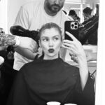 Stella Maxwell Instagram - @ferraristyle 🖤 @rocco.iannone 🖤 #Ferraristyle #FerrariFW24 Styled by @kjeldgaard1 Makeup- @lucia_pieroni Hair -@duffy_duffy Casting by @patrizia_pilotti 🖤