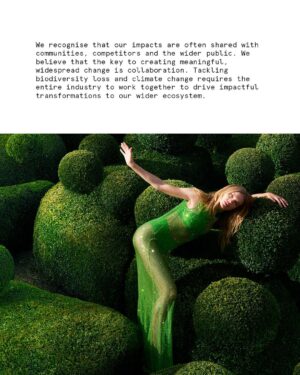 Stella McCartney Instagram - FUTURE OF FASHION: Our 2023 Impact Report is now available. Since day one, I have been on a mission to create a fashion industry that does not harm our fellow creatures, is less impactful on Mother Earth and is kinder to every person it touches. We must all act today to protect our planet for the generations of tomorrow... Not only reducing harm, but healing; not just sustainable, but regenerative...🌎💚 x Stella 

Discover the full report at Stellamccartney.com

Shot by @marymccartney 

#StellaMcCartney #StellaDiaries #COP28