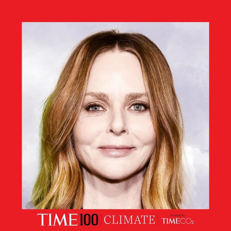 Stella McCartney Instagram - This is one of my proudest moments... I’m so honoured to be named one of @TIME 100 CLIMATE’s most influential climate leaders in business for 2023. Thank you to my incredible team for always going above and beyond, I couldn’t do it without you. Since day one, I have said we need to get creative and innovative with alternatives – moving beyond limited traditional materials and supporting the next generation of technologies. I do believe if we can continue to progress, and if we truly want it, then we can prove there is a better way... x Stella #StellaMcCartney #TIME100Climate