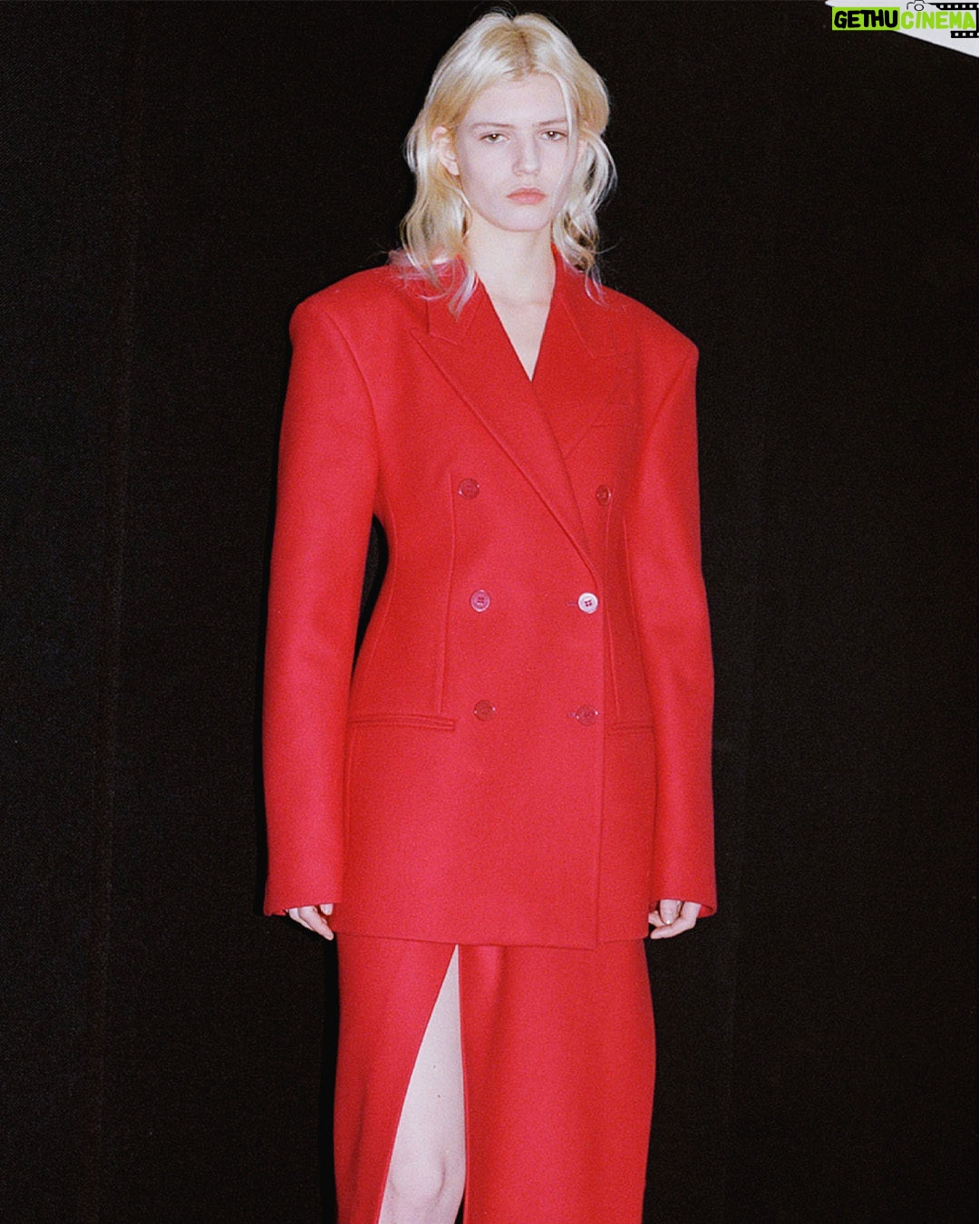 Stella McCartney Instagram - HORSE POWER: Sculptural blazers slope in at the waist, blending masculine tailoring with feminine silhouettes in lipstick red. Tap to shop #StellaWinter23 and at link in bio. #StellaMcCartney