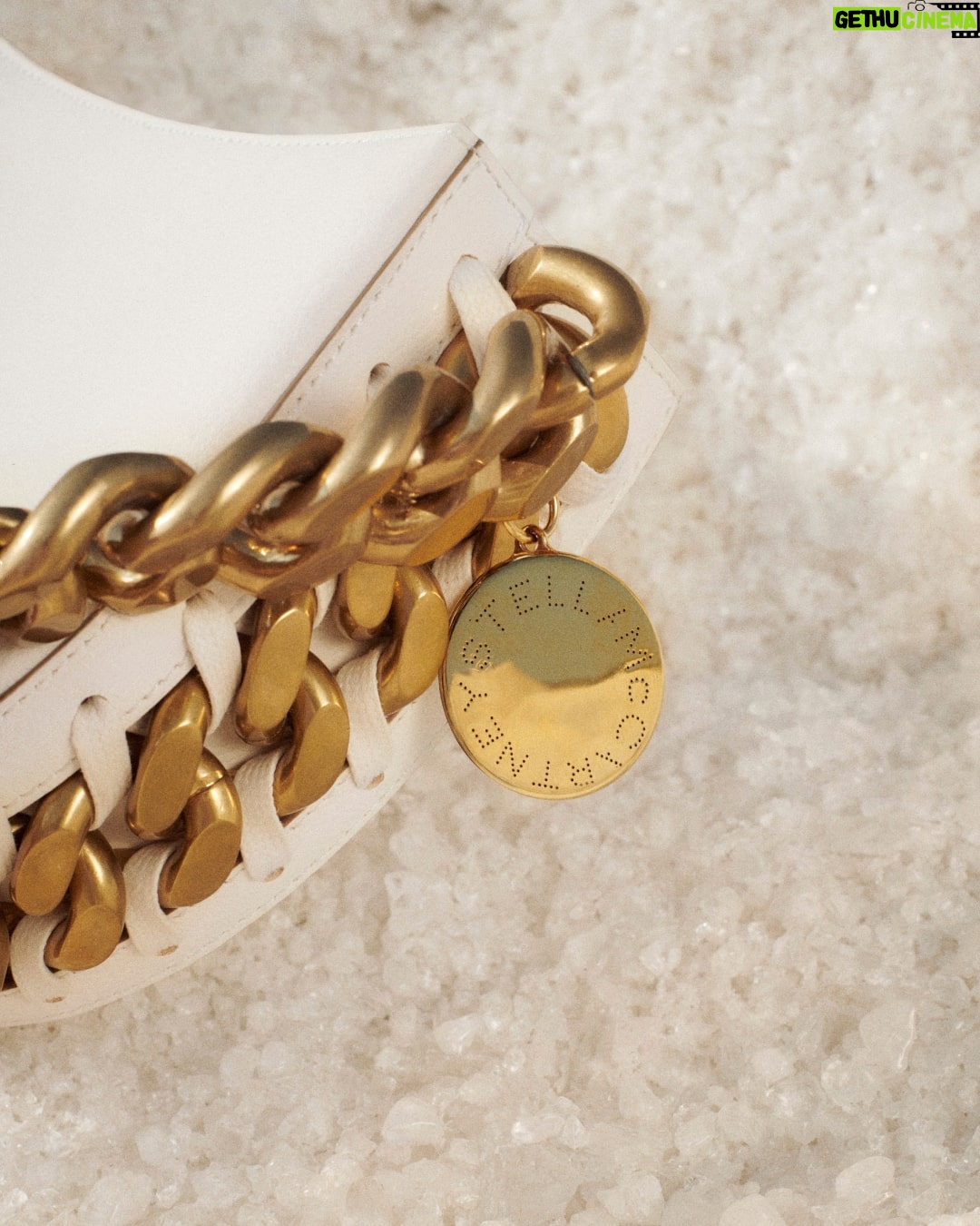 Stella McCartney Instagram - HORSE POWER: The #Frayme is a Stella icon, immediately recognisable for its recyclable aluminium chain and zero-waste medallion. Handcrafted in Italy from #vegan materials. The farming of cattle for beef and leather products is responsible for 80% of the Amazon’s deforestation. Tap to shop #StellaWinter23 and at link in bio. #StellaMcCartney #crueltyfree