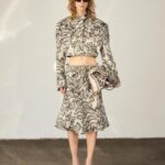 Stella McCartney Instagram - STELLA SPRING: This jacquard is a nod to butterflies and moths, some of the most precious, delicate creatures. The timeless, wearable grey tones create a pattern that looks like their wings under a microscope; a gift from nature... x Stella Utility sets and iconic #Falabella bags are crafted from responsibly sourced organic cotton – embroidered with our exclusive moth print. Shop the #StellaSpring24 Abstract Moth Jacquard Cropped Utility Jacket and Belted Skirt in-store and stellamccartney.com. Credits Video: #ShotByStella  #StellaMcCartney