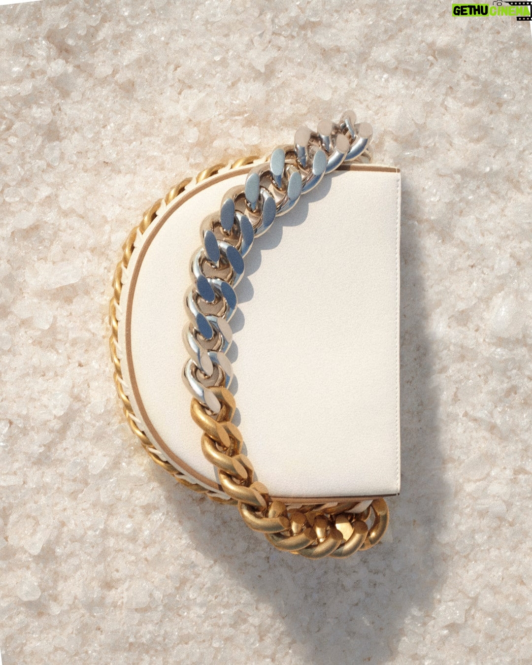 Stella McCartney Instagram - HORSE POWER: The #Frayme is a Stella icon, immediately recognisable for its recyclable aluminium chain and zero-waste medallion. Handcrafted in Italy from #vegan materials. The farming of cattle for beef and leather products is responsible for 80% of the Amazon’s deforestation. Tap to shop #StellaWinter23 and at link in bio. #StellaMcCartney #crueltyfree