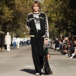 Stella McCartney Instagram – STELLA’S SUSTAINABLE MARKET: The world’s first luxury garments crafted from Kelsun™️, a seaweed-based yarn – hand-crocheted with mirrors polka dots.
A varsity bomber features the work of Japanese artist @HajimeSorayamaOfficial, part of a limited-edition capsule launching December 2023.
Watch the #StellaSummer24 runway show at stellamccartney.com.
Credits
Wearable art by @AndrewLoganSculptor, exclusively for Stella McCartney
#StellaMcCartney #ParisFashionWeek #PFW #StellasSustainableMarket Marché Saxe-Breteuil