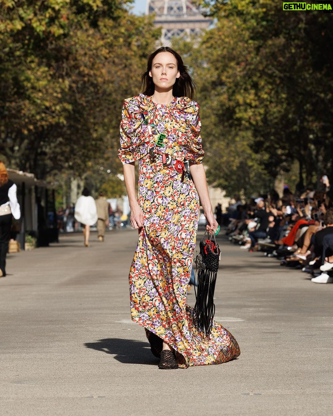 Stella McCartney Instagram - STELLA’S SUSTAINABLE MARKET: Silhouette and storytelling. Balloon shapes in repurposed taffetas alongside vintage Wings t-shirts, referencing Paul and Linda McCartney’s iconic band. Watch the #StellaSummer24 runway show at stellamccartney.com. Credits Wearable art by @AndrewLoganSculptor, exclusively for Stella McCartney #StellaMcCartney #ParisFashionWeek #PFW #Wings #StellasSustainableMarket Marché Saxe-Breteuil
